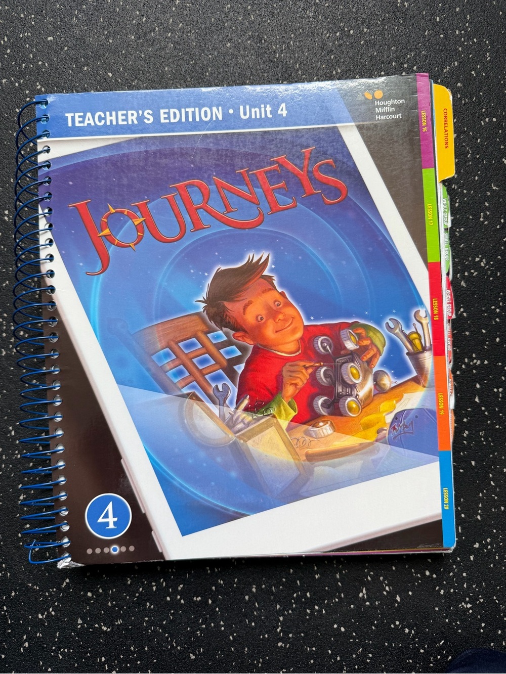 Journeys Unit 4 Teacher's Edition Spiral Book - 4 Grade